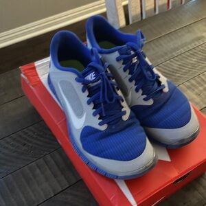 Nike Royal Blue and White Sneakers